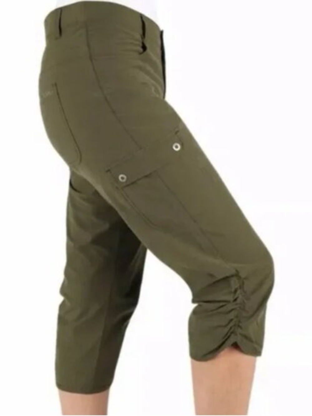 Woolrich Hiking Cargo Capri Pants in Green NWT Size 8